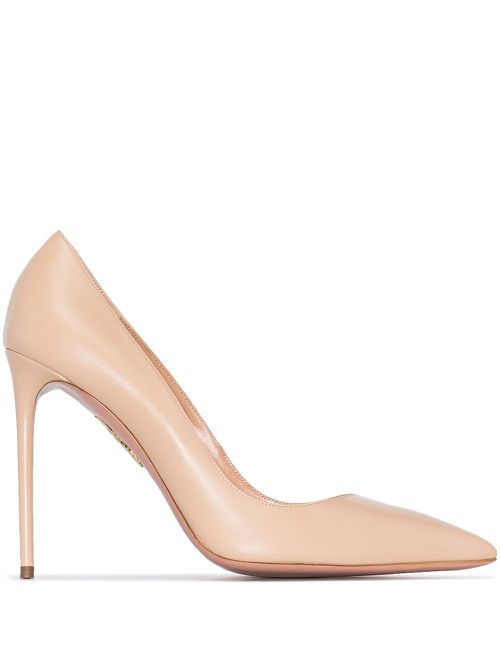 Purist 105mm leather pumps - Neutrals