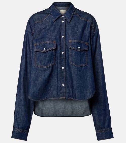Grenon asymmetric denim shirt