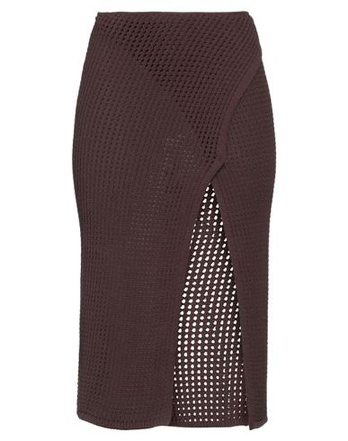 Andreādamo Woman Midi skirt Dark brown