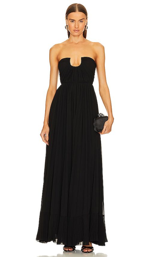 Michael Costello x REVOLVE Azura Maxi Dress in Black.  XXS. Also in