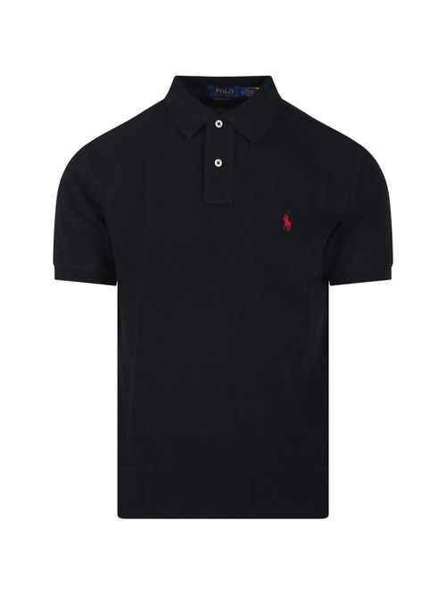Slim Fit Cotton Piqué Polo - Size L