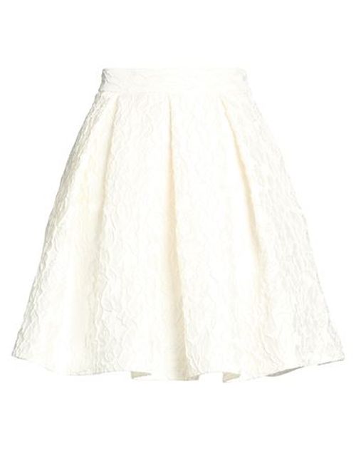 Woman Mini skirt White Size 6 Polyester, Polyamide