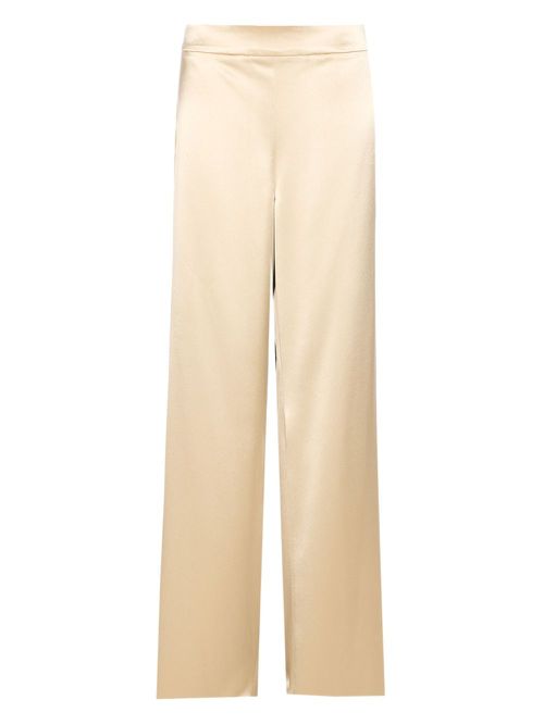 Fely Campo satin trousers - Neutrals