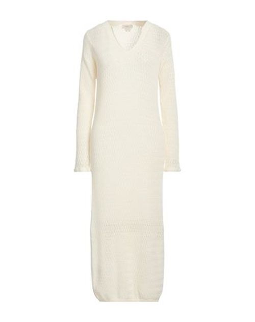Woman Midi dress Off white Size S Cotton, Cashmere