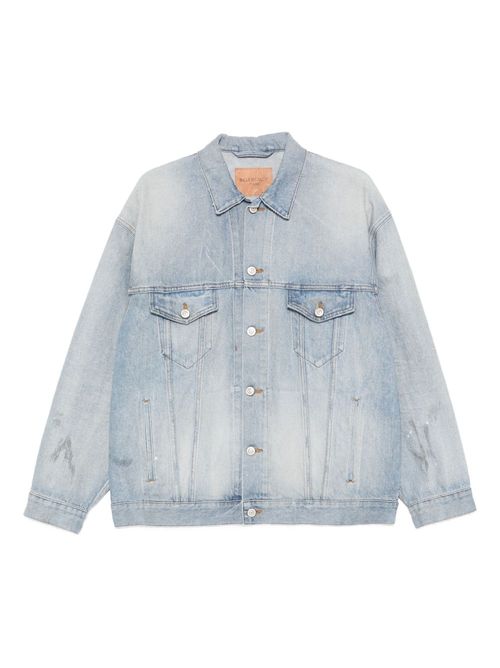 Oversized Denim Jacket — Light Blue
