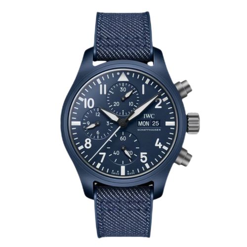 Top Gun 41 Oceana Chronograph Automatic Blue Dial Mens Watch IW389404