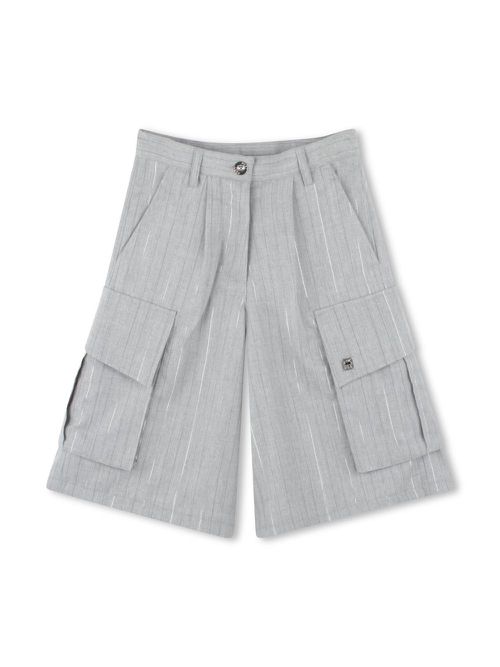 Striped shorts - Grey