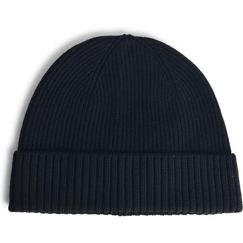Seven Gauge Black Wool Beanie