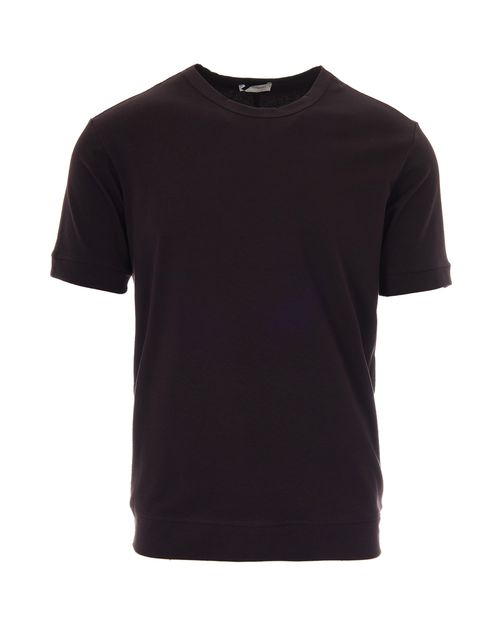 Stretch Cotton T-Shirt — Brown