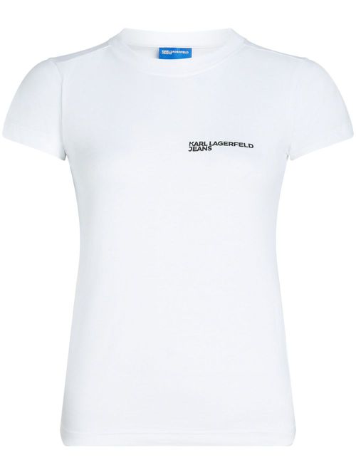 Logo-print organic cotton T-shirt - White
