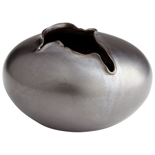 Small Tambora Vase in Black Meta
