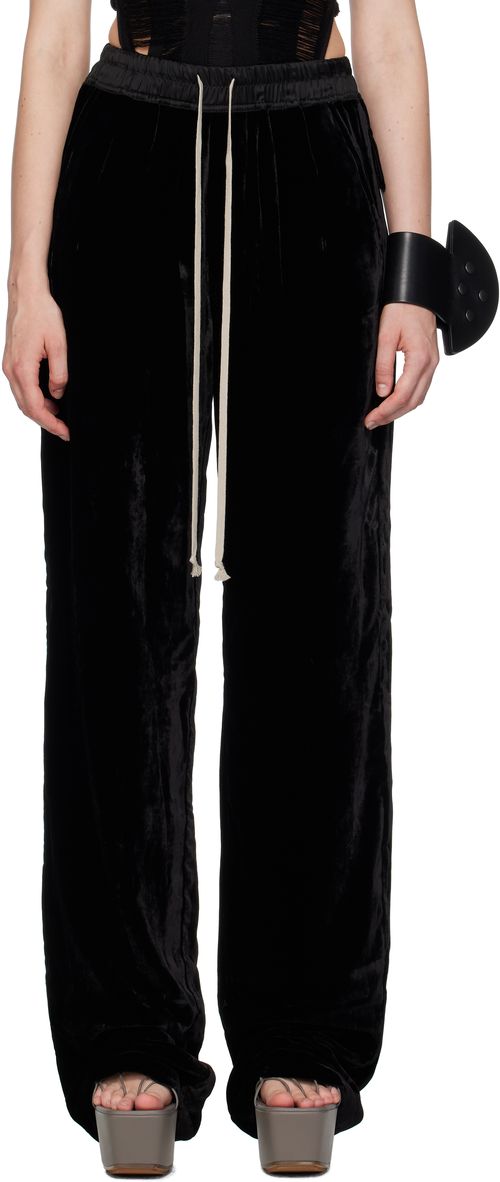 Black Concordians Dietrich Drawstring Trousers