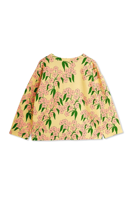 Top With A Floral Motif, Unisex, Yellow