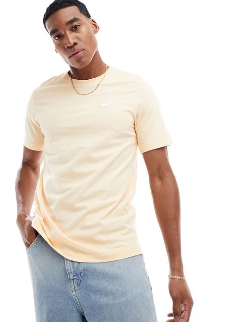 Club T-shirt in peach-Orange