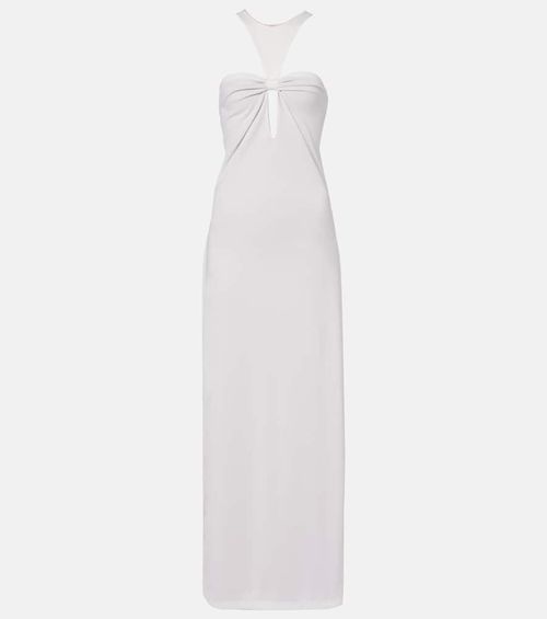 Open-back maxi dress