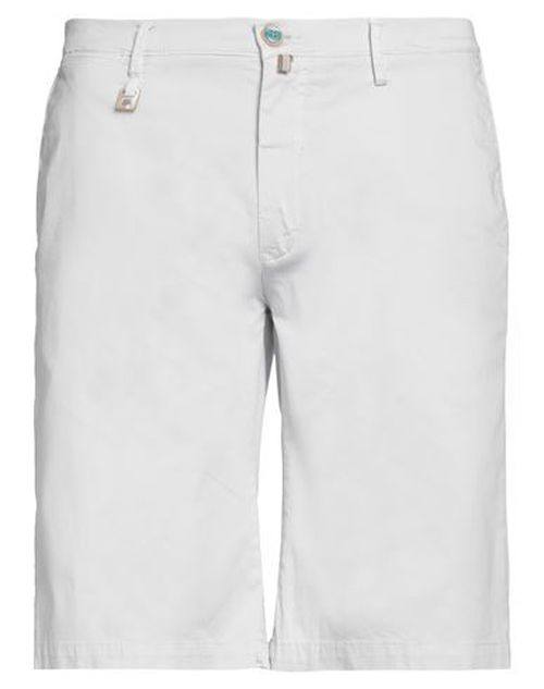 Man Shorts & Bermuda Shorts Light grey Size 28 Cotton, Elastane