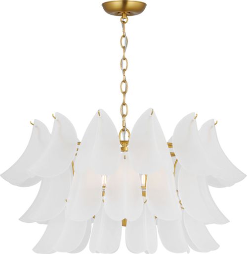 Burnished Brass Chandelier from the Chloe Collection