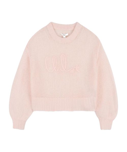 Embroidered long-sleeve sweater