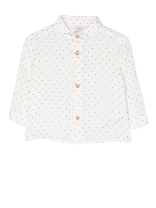 Star-print long-sleeve shirt - White
