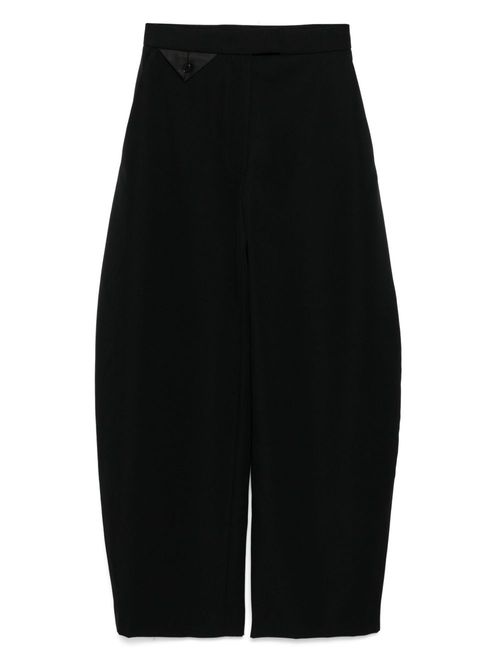 Recto high-rise wool pants - Black