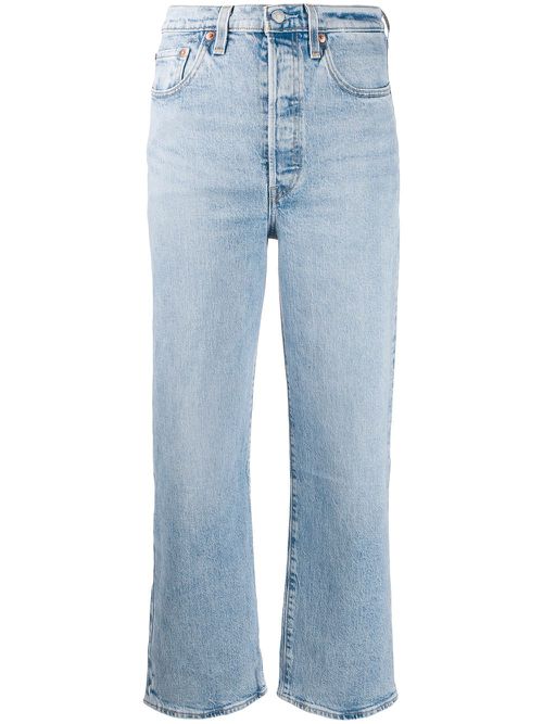 Levi's cropped straight leg jeans - Blue