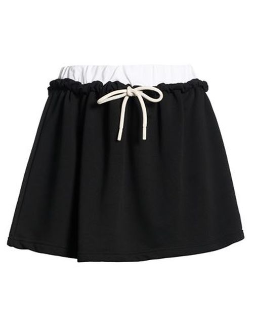 Woman Mini skirt Black Size S Cotton, Polyester