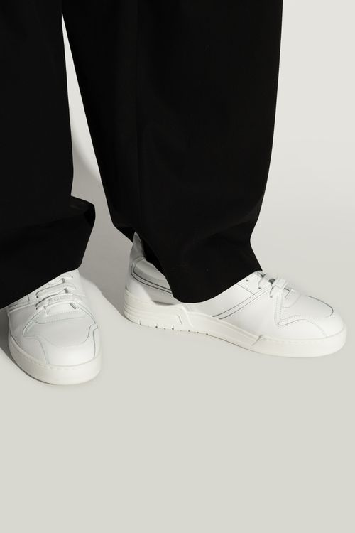Leather Sports Shoes, Men's, White