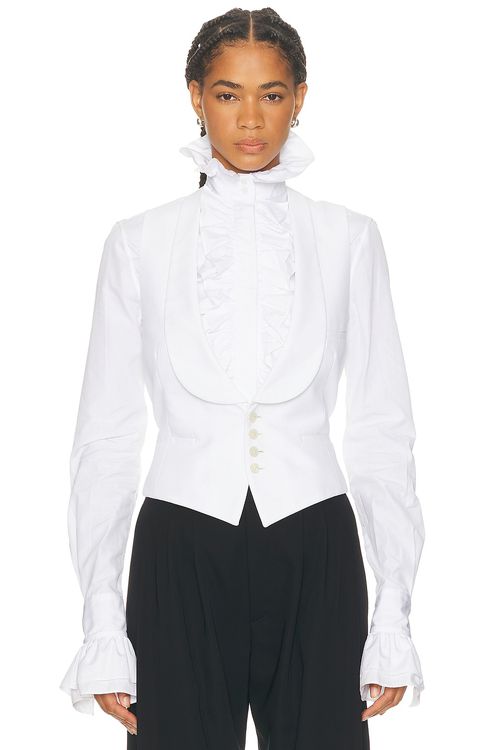 Ralph Lauren Collection Zeke Vest in White - White. 6 also