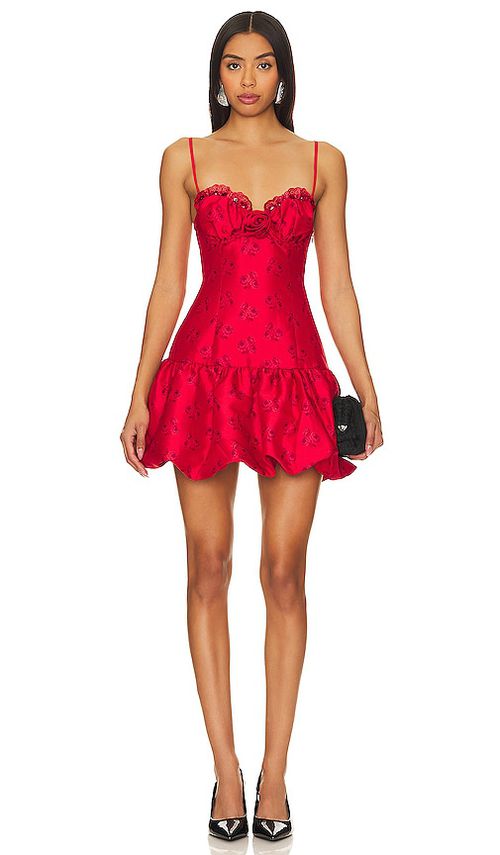 For Love & Lemons MINIKLEID ANNIKA in Red. Größe S. Also in L, M