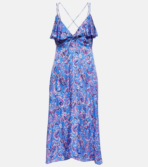 Paysa printed silk-blend midi dress