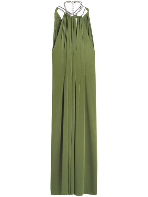 Halterneck maxi dress - Green