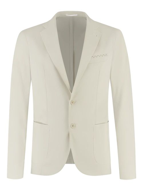 Single-breasted blazer - Neutrals
