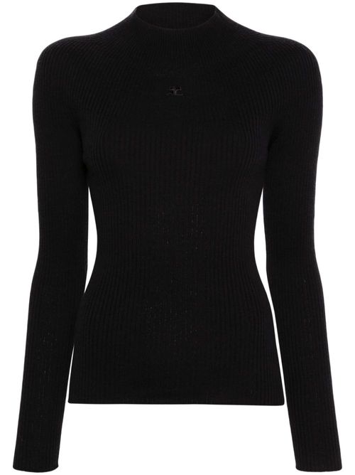 Solar ribbed jumper - Black