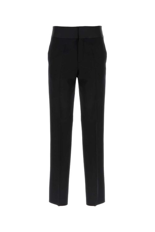 Virgin Wool Trousers — Black