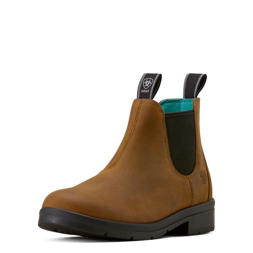 Kid's Whitby Chelsea Boots in Chocolate, B Medium Width, Size 10, by