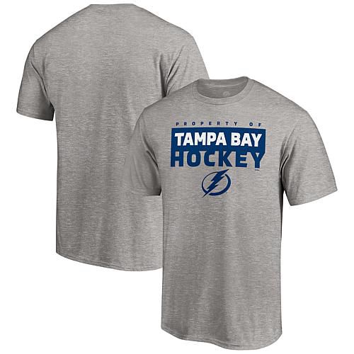 Men's Fanatics Heathered Gray Tampa Bay Lightning Gain Ground T-Shirt - Size 4XL