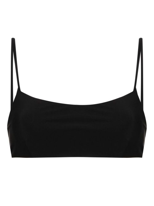 Square-neck bikini top - Black