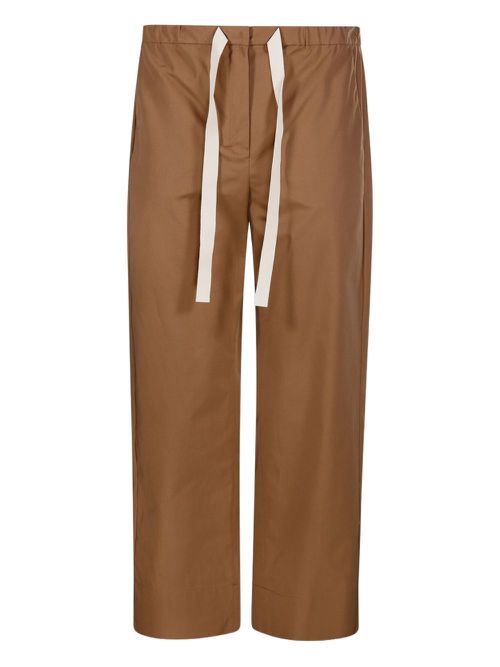 'S Max Mara paperbag-waist trousers - Brown