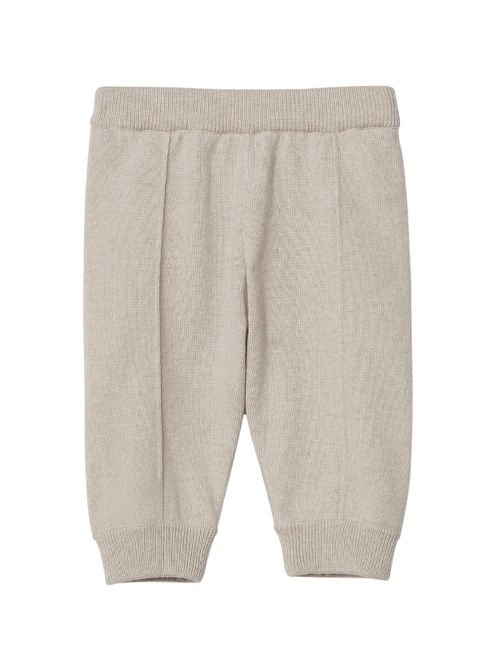 Seam-detail cashmere trousers - Neutrals