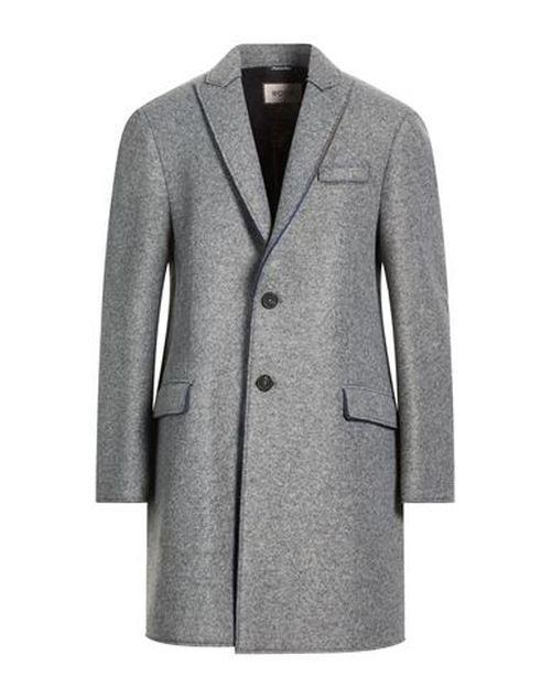 Man Coat Grey Size 46 Viscose, Acrylic, Polyester, Virgin Wool, Elastane