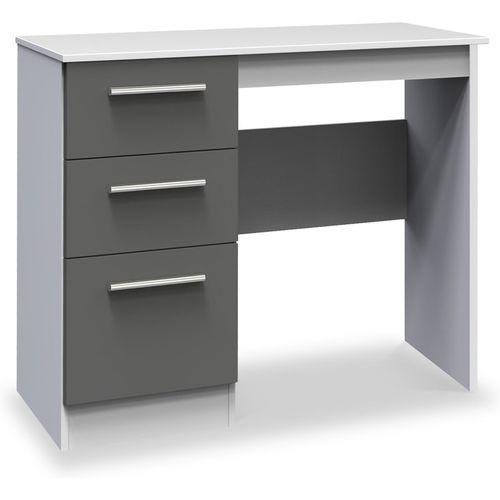 Blakely White & Grey Two Tone 3 Drawer Dressing Table | Roseland