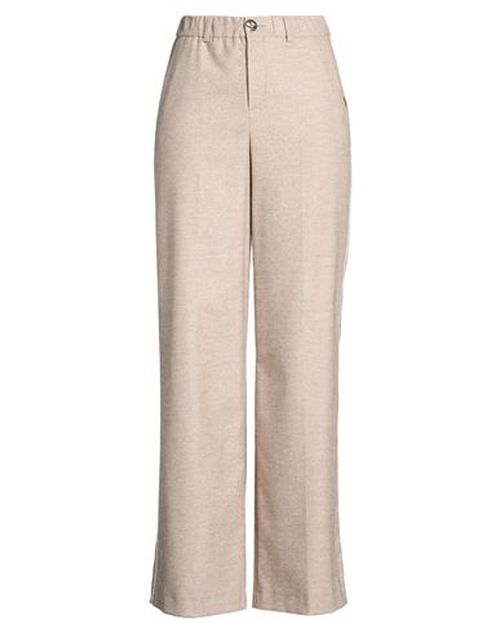Woman Pants Beige Size 18 Polyester, Viscose, Elastane