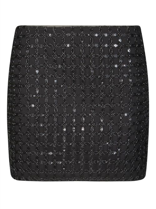 Embroidered Cotton Miniskirt