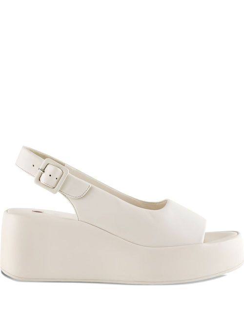 Loulou platform open-toe sandals - Neutrals