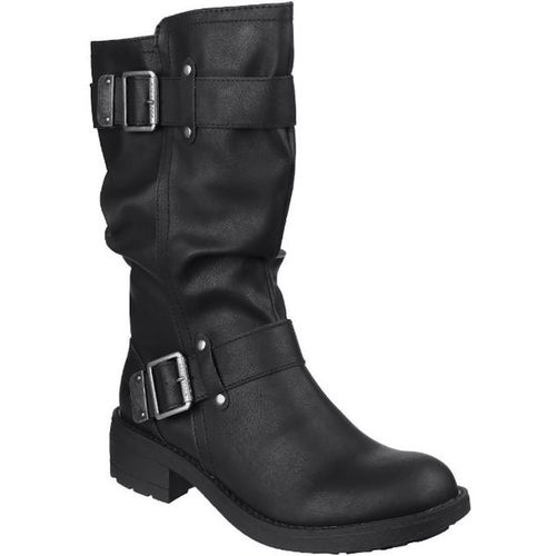 Rocket Dog Womens/Ladies Trumble Faux Leather Biker Boots (Black) - Size UK 5