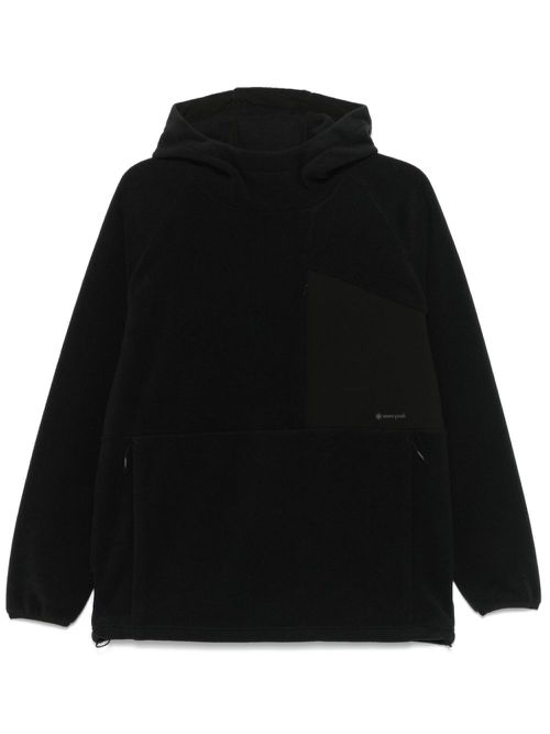 Double face fleece hoodie - Black