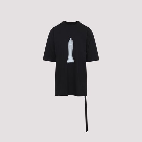 Rick Owns Drkshdw Jumbo T-shirt Black Cotton Tshirt - Men