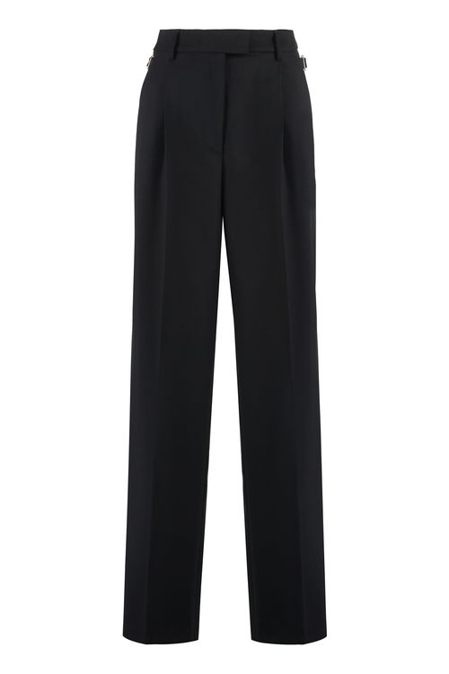 Virgin Wool Trousers — Black
