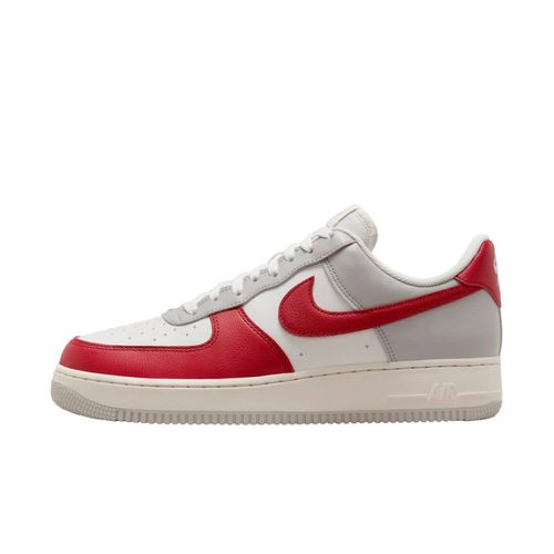 Men's Air Force 1 '07 Lv8 Shoes In Iron Ore/gym Red/pale Ivory