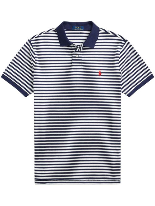 Polo Pony-embroidered polo shirt - White